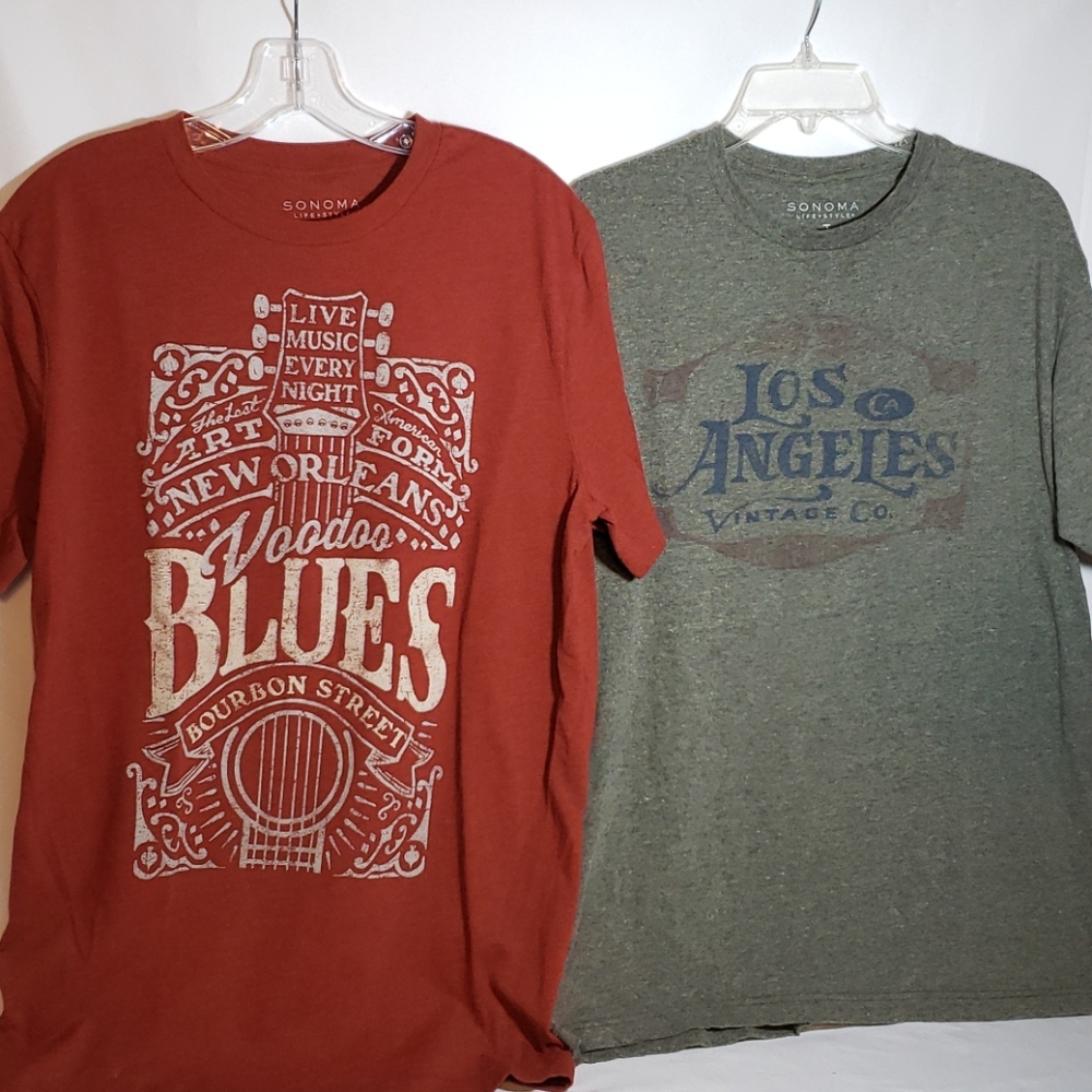 Lightly worn set of 2 Graphic T-shirts